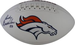 Randy Gradishar Autographed/Signed Denver Broncos Logo Football JSA 59383