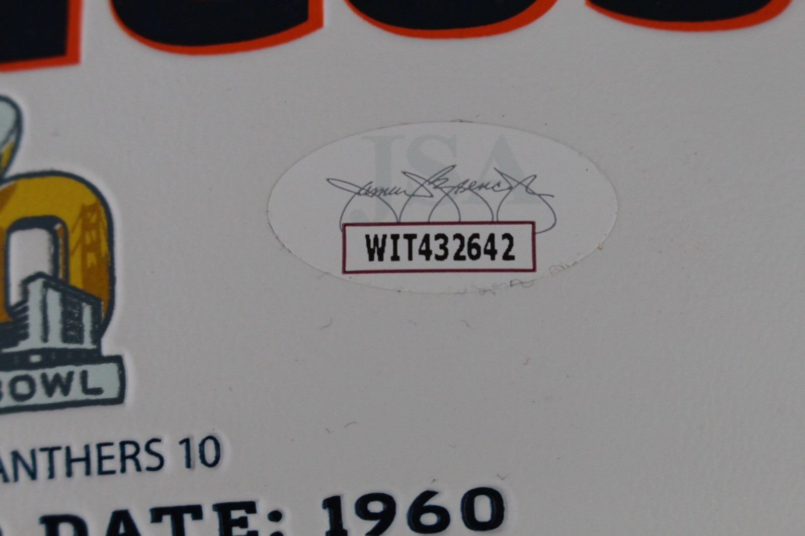 Randy Gradishar Autographed/Signed Denver Broncos Logo Football JSA 59383 4 Randy Gradishar Autographed/Signed Denver Broncos Logo Football JSA 59383