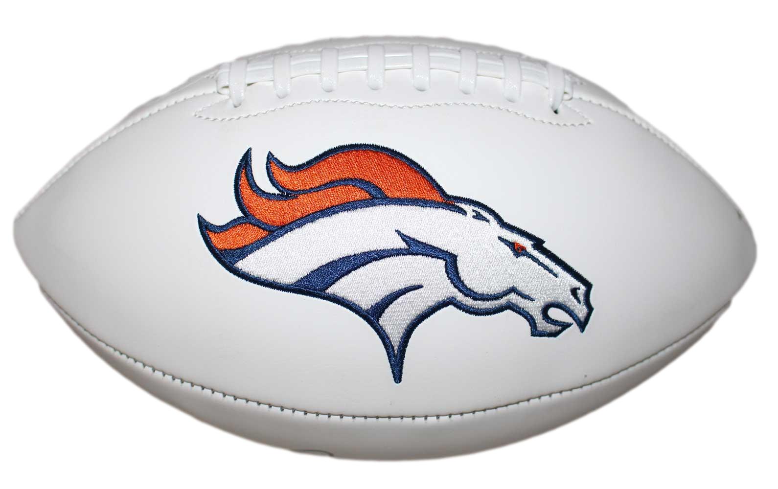 Randy Gradishar Autographed/Signed Denver Broncos Logo Football JSA 29614