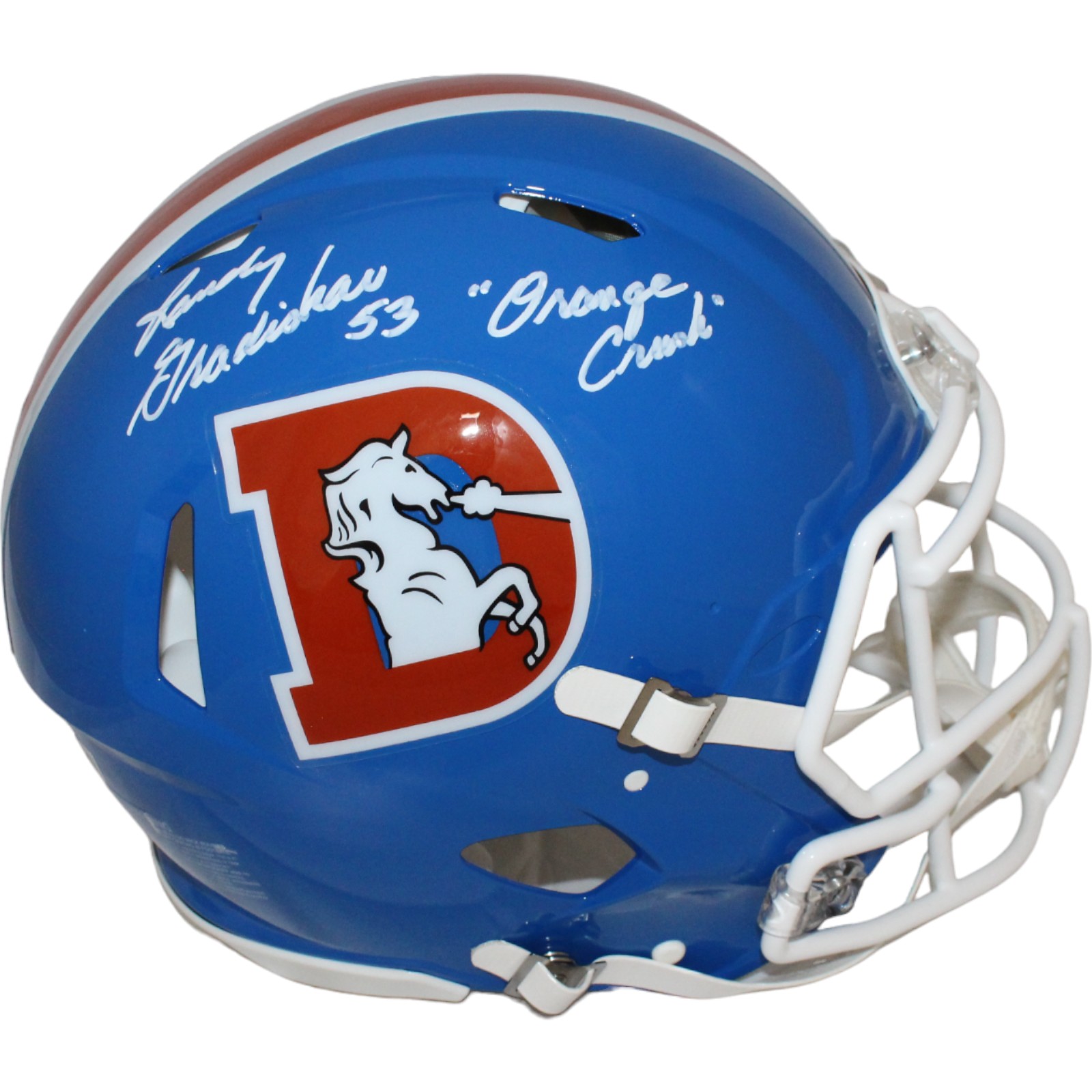 Randy Gradishar Autographed Denver Authentic Helmet Insc. Beckett