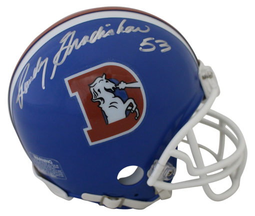 Randy Gradishar Autographed/Signed Denver Broncos D Logo Mini Helmet JSA 23369