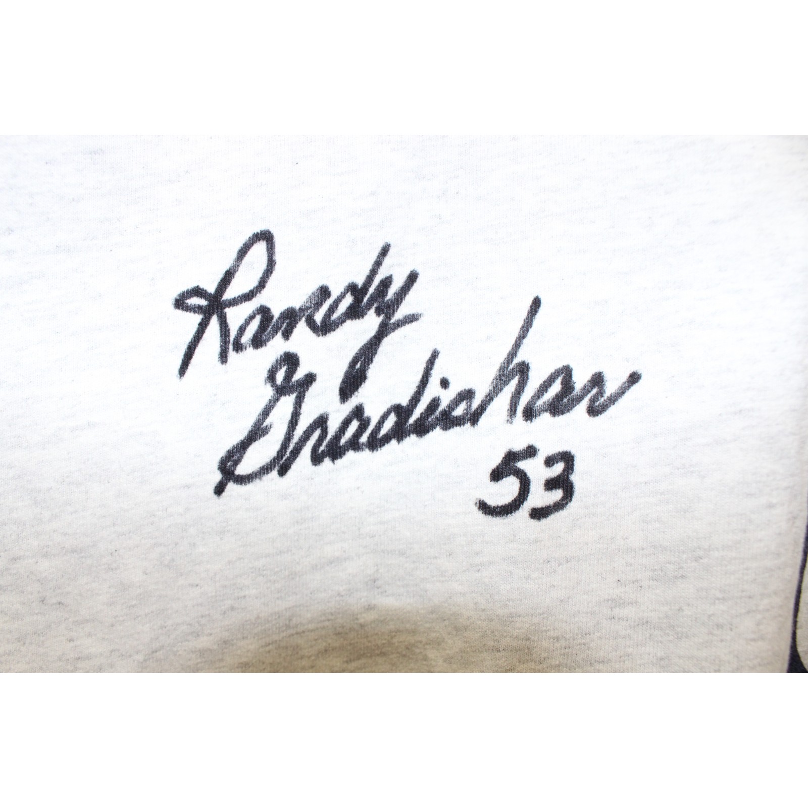 Randy Gradishar Signed Broncos Celebrity All-Stars 2XL White Shirt Beckett 52852