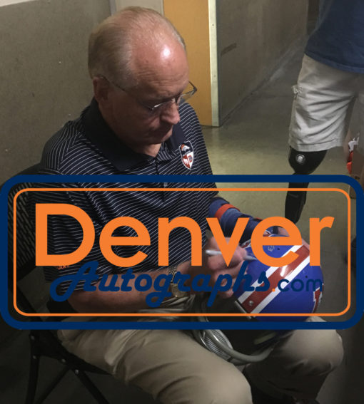 Randy Gradishar Autographed Denver Broncos D Logo TK Helmet 2 Insc JSA 25187