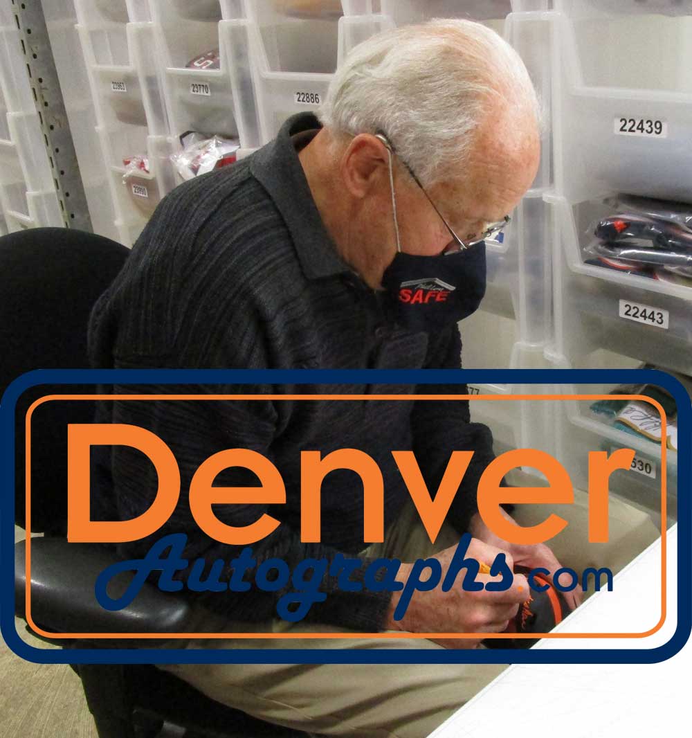 Randy Gradishar Autographed Denver Broncos Eclipse Mini Helmet JSA 29613