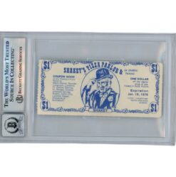 Randy Gradishar Signed Ticket Stub 11/29/75 v Packers 1st INT Slab Beckett 49079