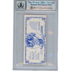 Randy Gradishar Signed Ticket Stub 11/29/75 v Packers 1st INT Slab Beckett 49081