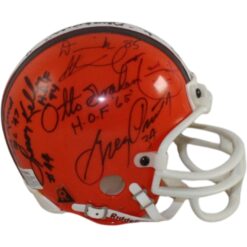 Graham Schafrath Lavelli +10 Cleveland Browns Signed Mini Helmet VSR4 BAS 56213