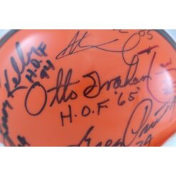 Graham Schafrath Lavelli +10 Cleveland Browns Signed Mini Helmet VSR4 BAS 56213