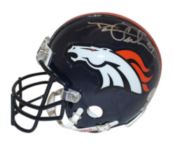 Daniel Graham Autographed Denver Broncos VSR4 Mini Helmet Beckett
