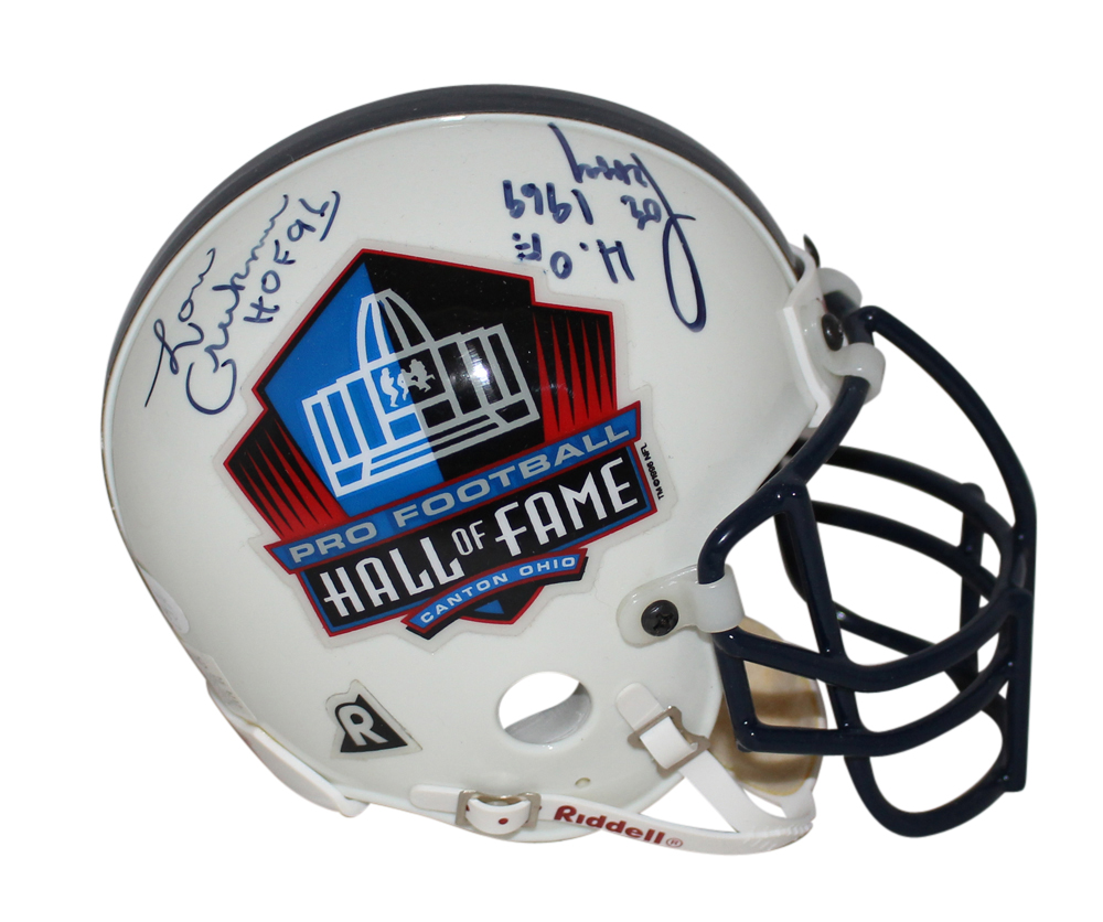 Hall Of Fame Signed Mini Helmet Otto Graham, Creekmur, Renfro, Perry JSA