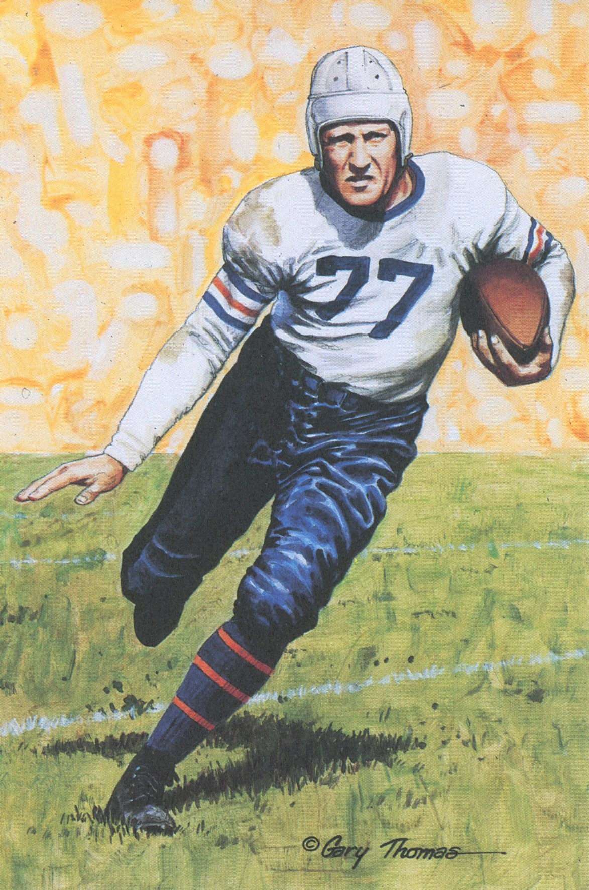 Harold "Red" Grange Chicago Bears Goal Line Art Card Series 1 #12 LE /5000 58075