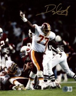 Darryl Grant Autographed/Signed Washington Redskins 8x10 Photo Beckett 56668