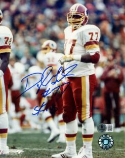 Darryl Grant Autographed Washington Redskins 8x10 Photo w/Skins Beckett 56669