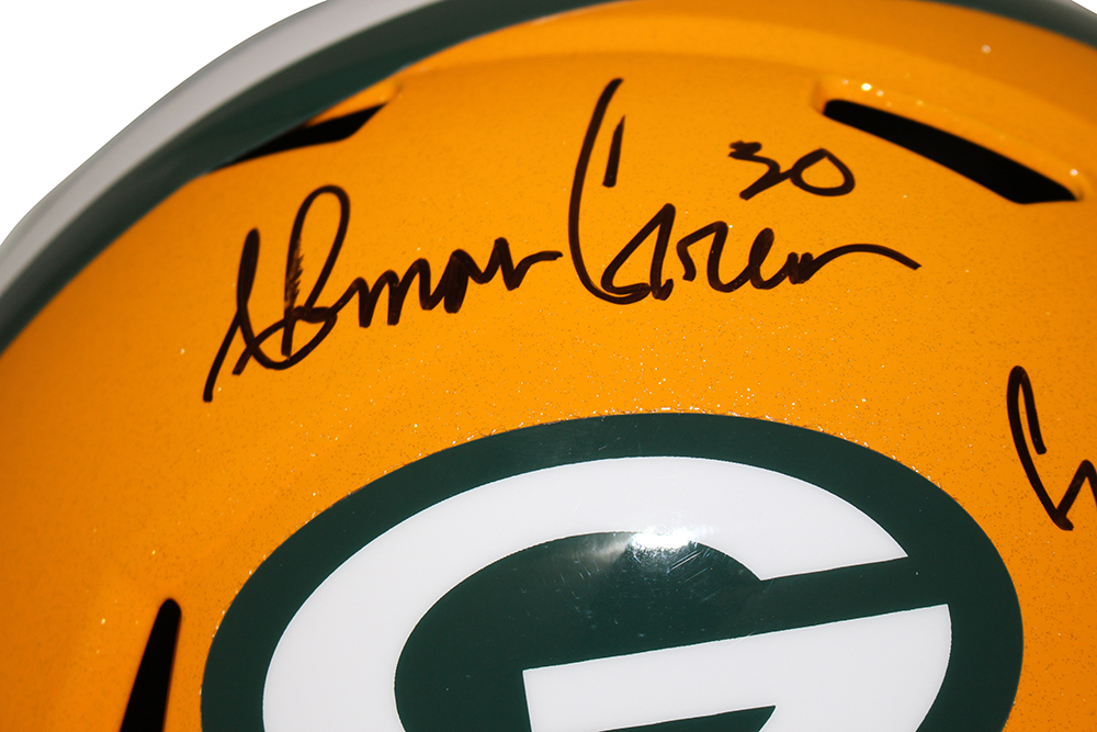 Ahman Green Signed Green Bay Packers F/S Speed Helmet Go Pack Beckett