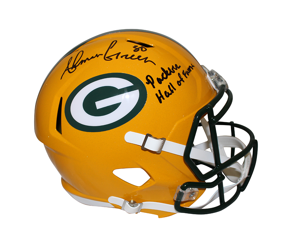 Ahman Green Signed Green Bay Packers F/S Speed Helmet HOF Beckett