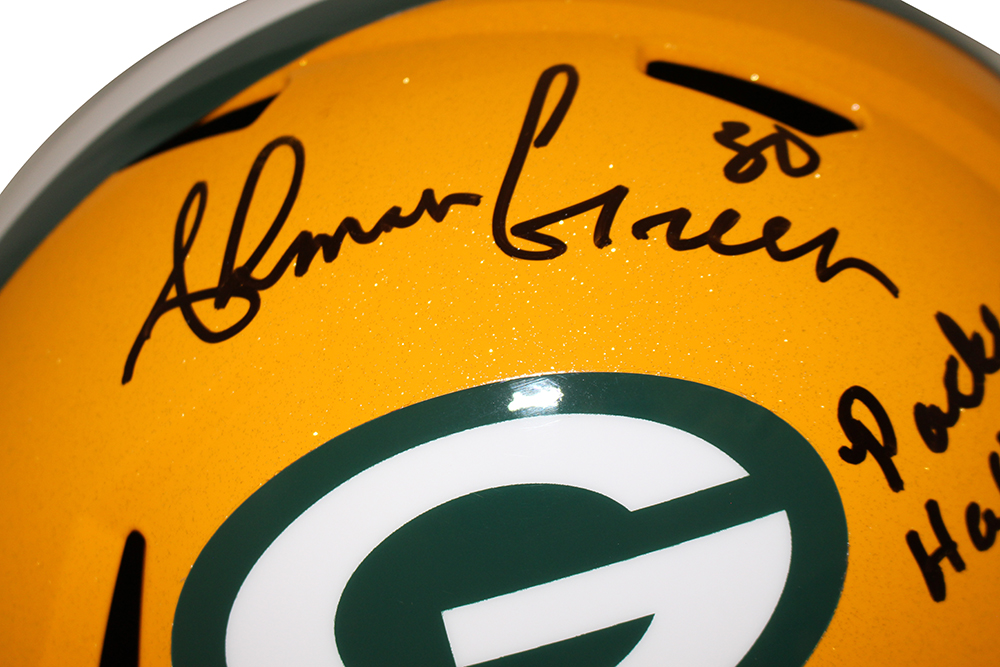 Ahman Green Signed Green Bay Packers F/S Speed Helmet HOF Beckett