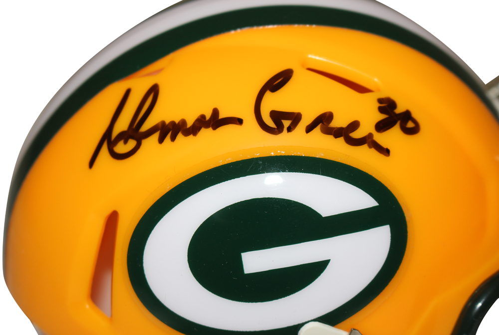 Ahman Green Autographed Green Bay Packers Speed Mini Helmet Beckett