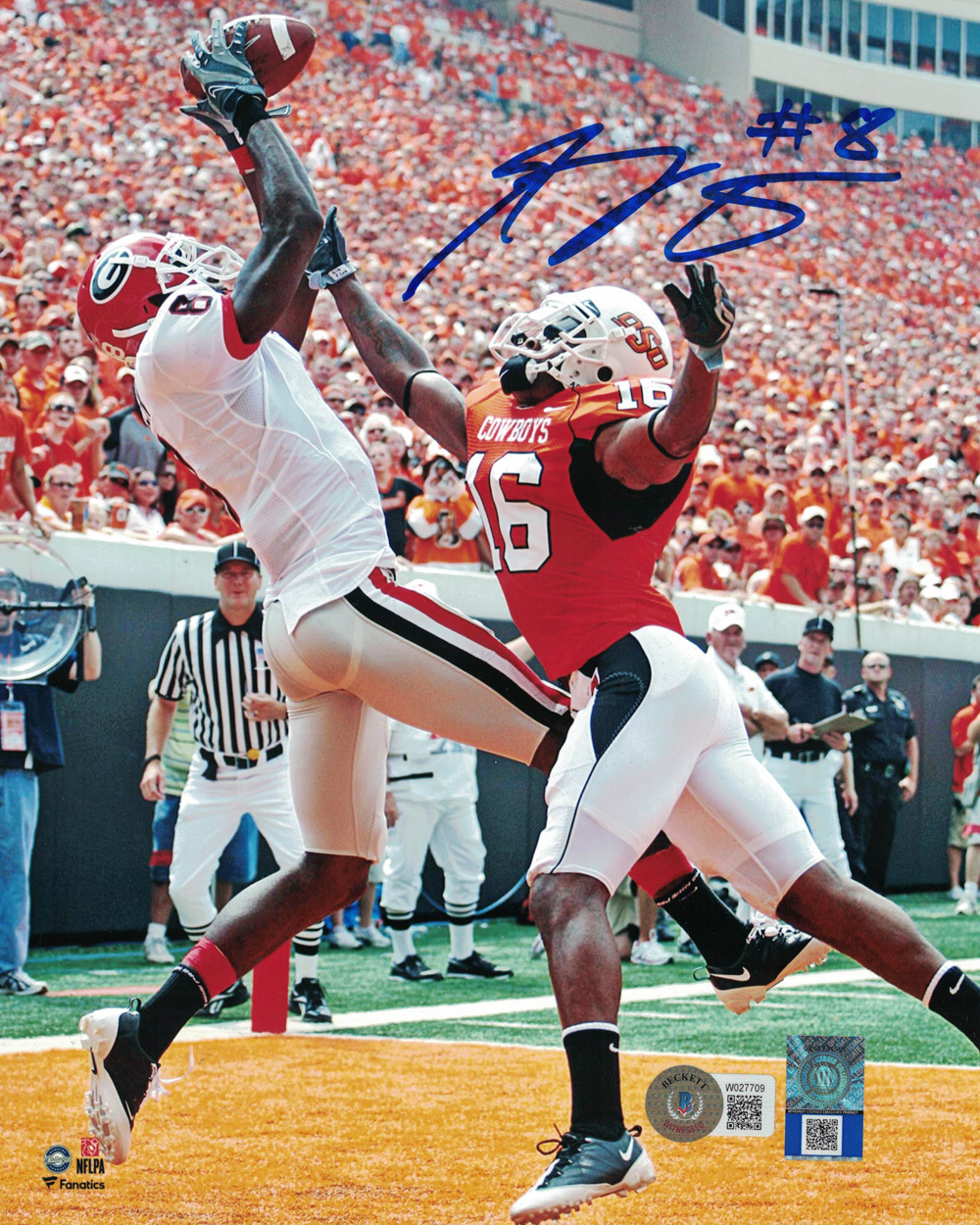 AJ Green Autographed/Signed Georgia Bulldogs 8x10 Photo Beckett