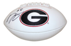 Aj Green Autographed Georgia Bulldogs Logo Football BAS