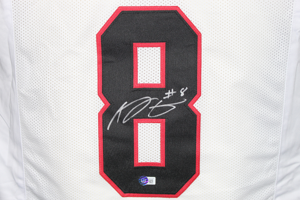 AJ Green Autographed/Signed College Style White XL Jersey Beckett