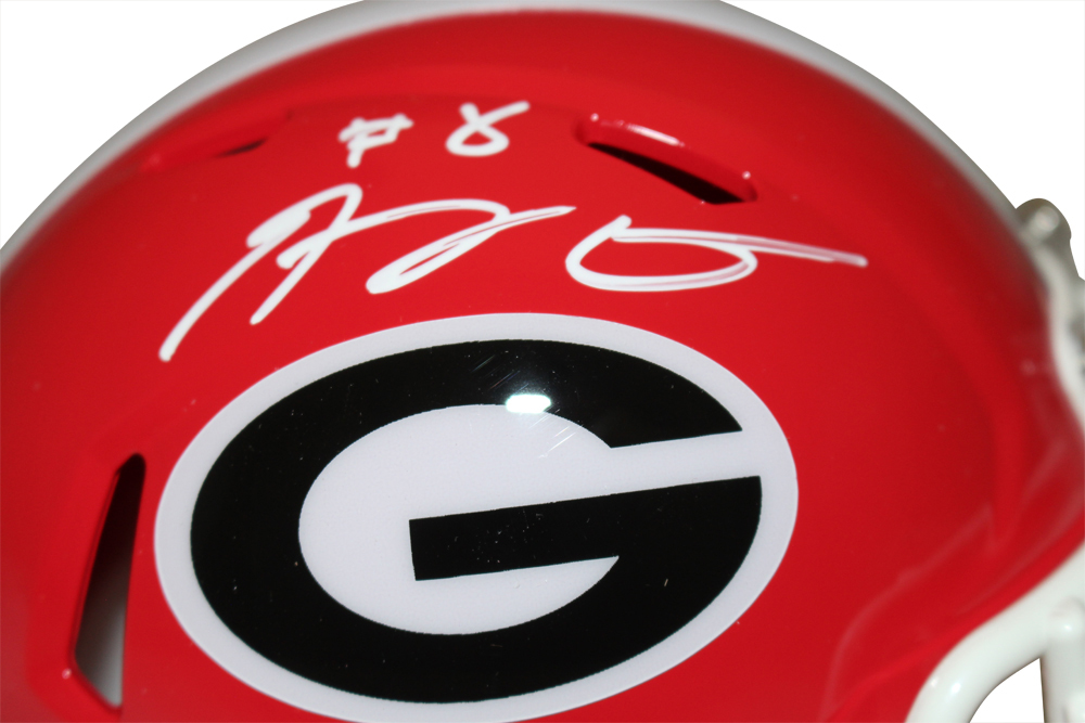AJ Green Autographed/Signed Georgia Bulldogs Speed Mini Helmet Beckett
