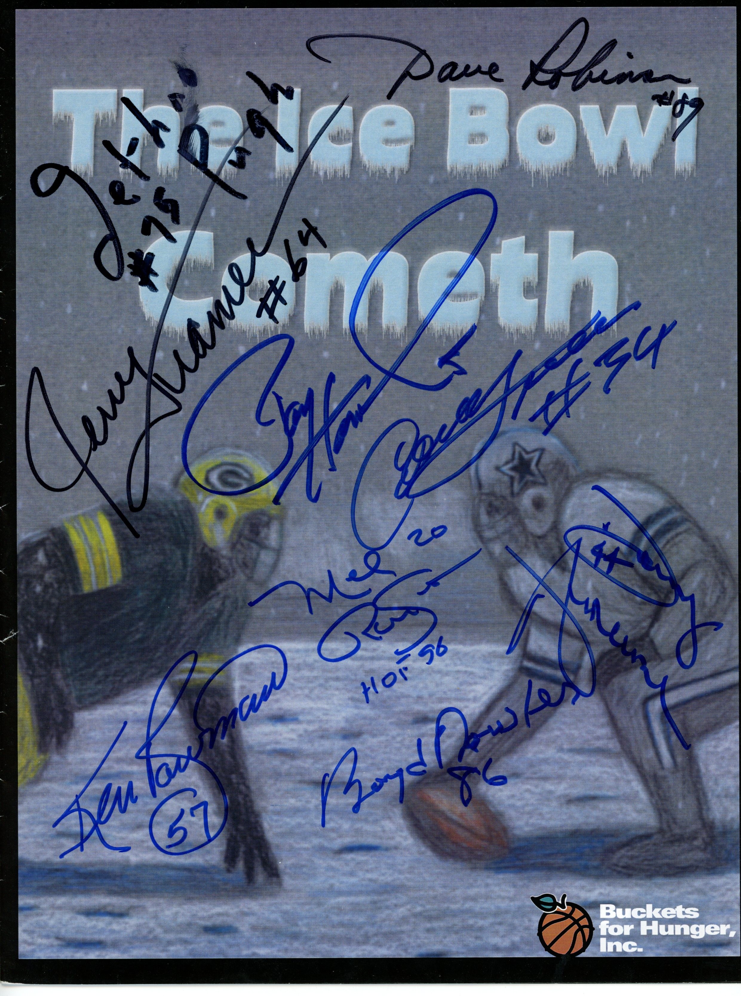 Kramer Pugh Robinson Hornung +5 Signed Green Bay Packers Magazine JSA 55090