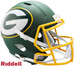 Green Bay Packers Full Size AMP Speed Replica Helmet New In Box 10357