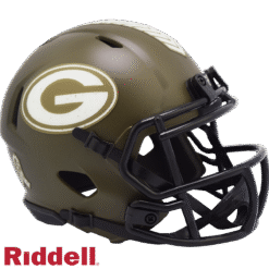 Green Bay Packers Riddell New In Box 2022 Salute to Service Mini Helmet 35151
