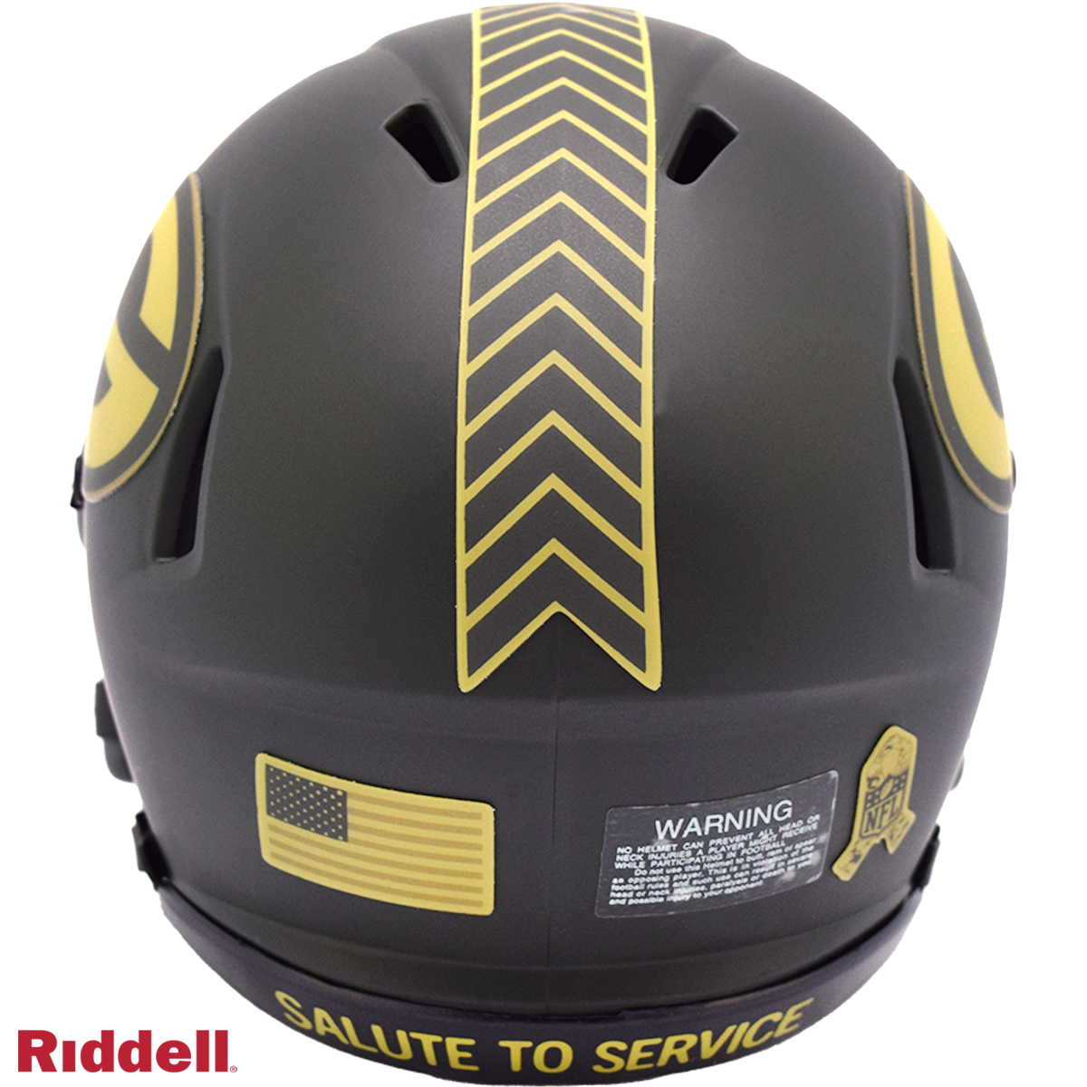 Green Bay Packers 2025 Salute to Service Riddell Mini Helmet New In Box 54454