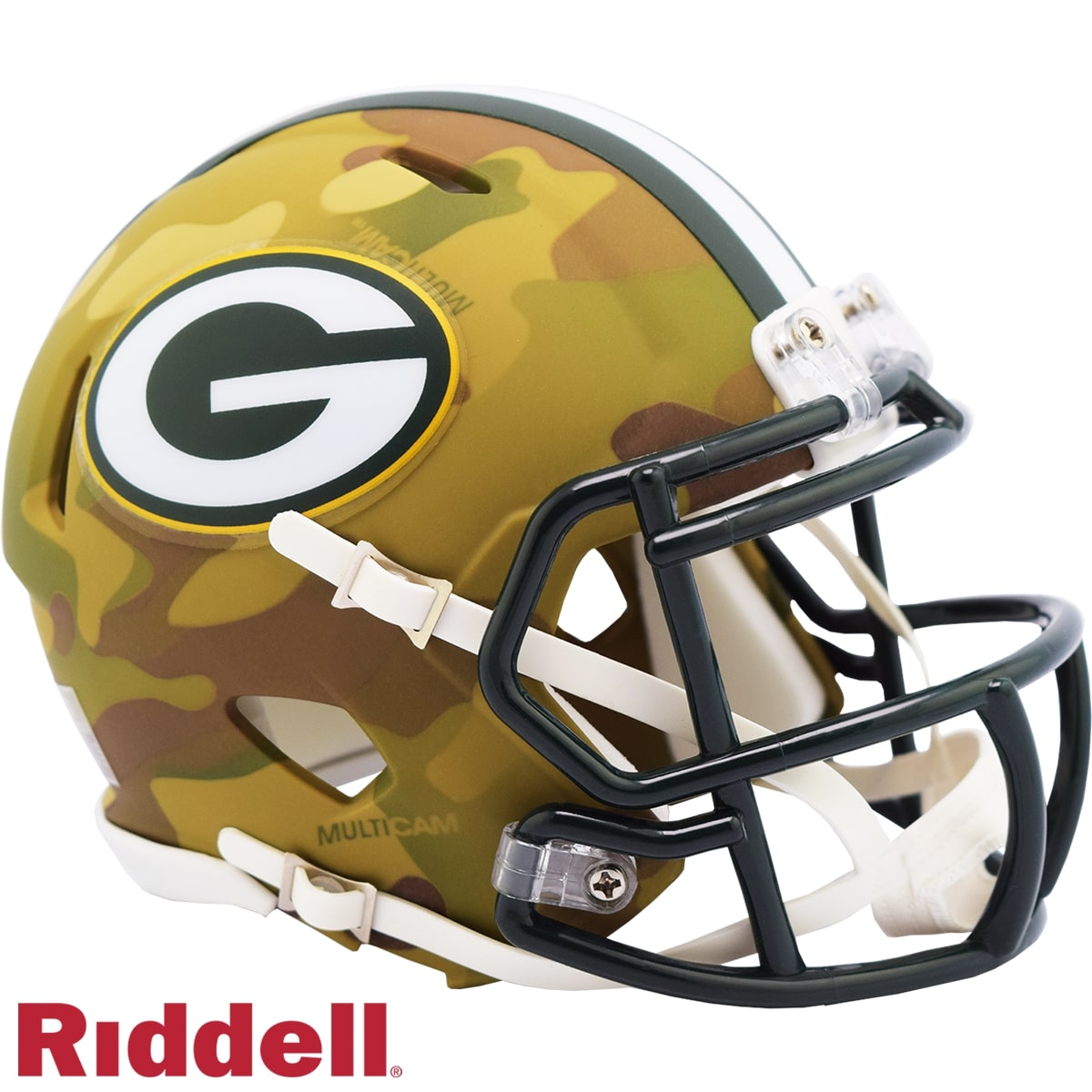Green Bay Packers Riddell New In Box Rare Limited Edition Camo Mini Helmet 26457