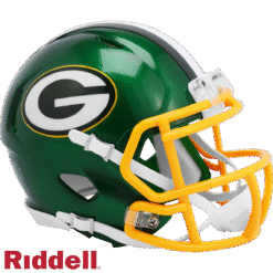Green Bay Packers Flash Speed Mini Helmet Riddell New In Box 30720