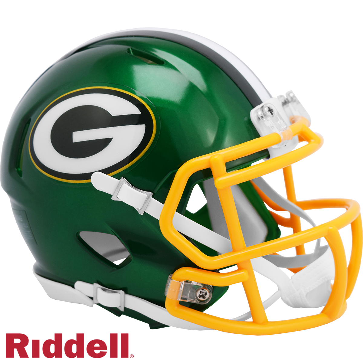 Green Bay Packers Flash Speed Mini Helmet Riddell New In Box 30720 1 Green Bay Packers Flash Speed Mini Helmet Riddell New In Box 30720