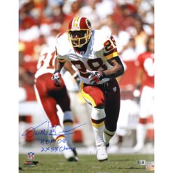 Darrell Green Autographed Washington Redskins 16x20 Photo 2 insc Beckett  51827