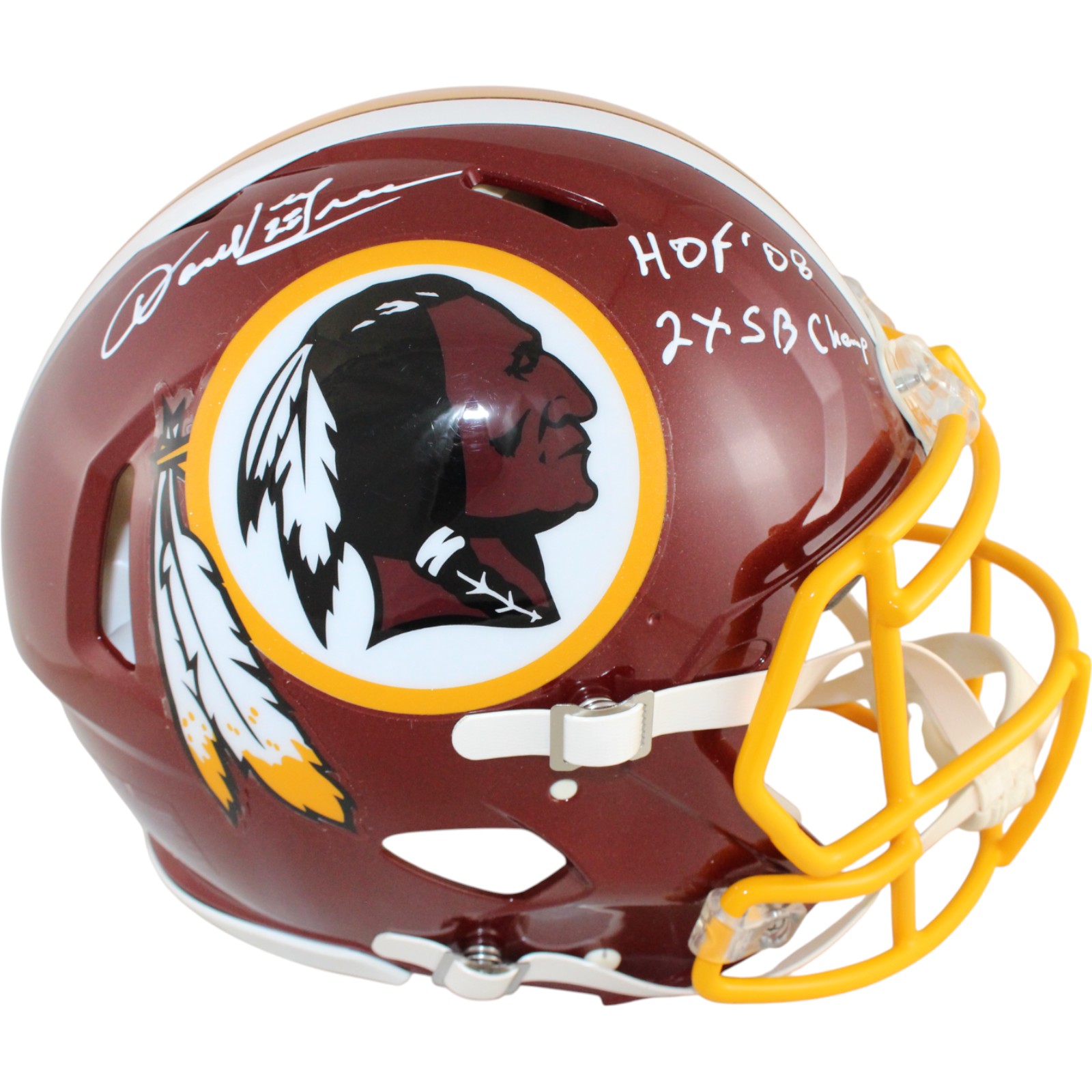 Darrell Green Autographed Washington Redskins Authentic Helmet 2 Insc. BAS 51883