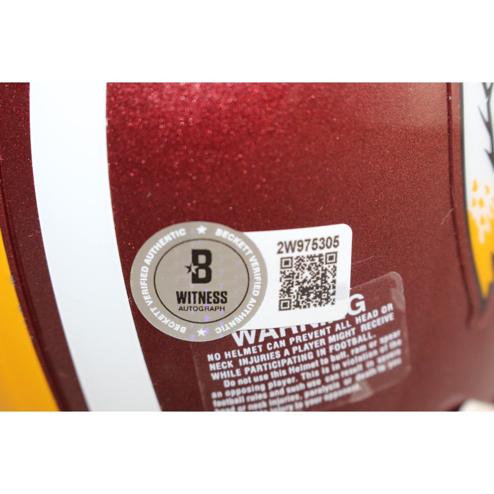 Darrell Green Autographed Washington Redskins Mini Helmet VSR4 HOF Beckett 51850 4 Darrell Green Autographed Washington Redskins Mini Helmet VSR4 HOF Beckett 51850
