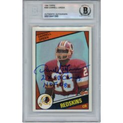 Darrell Green Autographed 1984 Topps 380 HOF 2x SB Champ Card Slab Beckett 51916