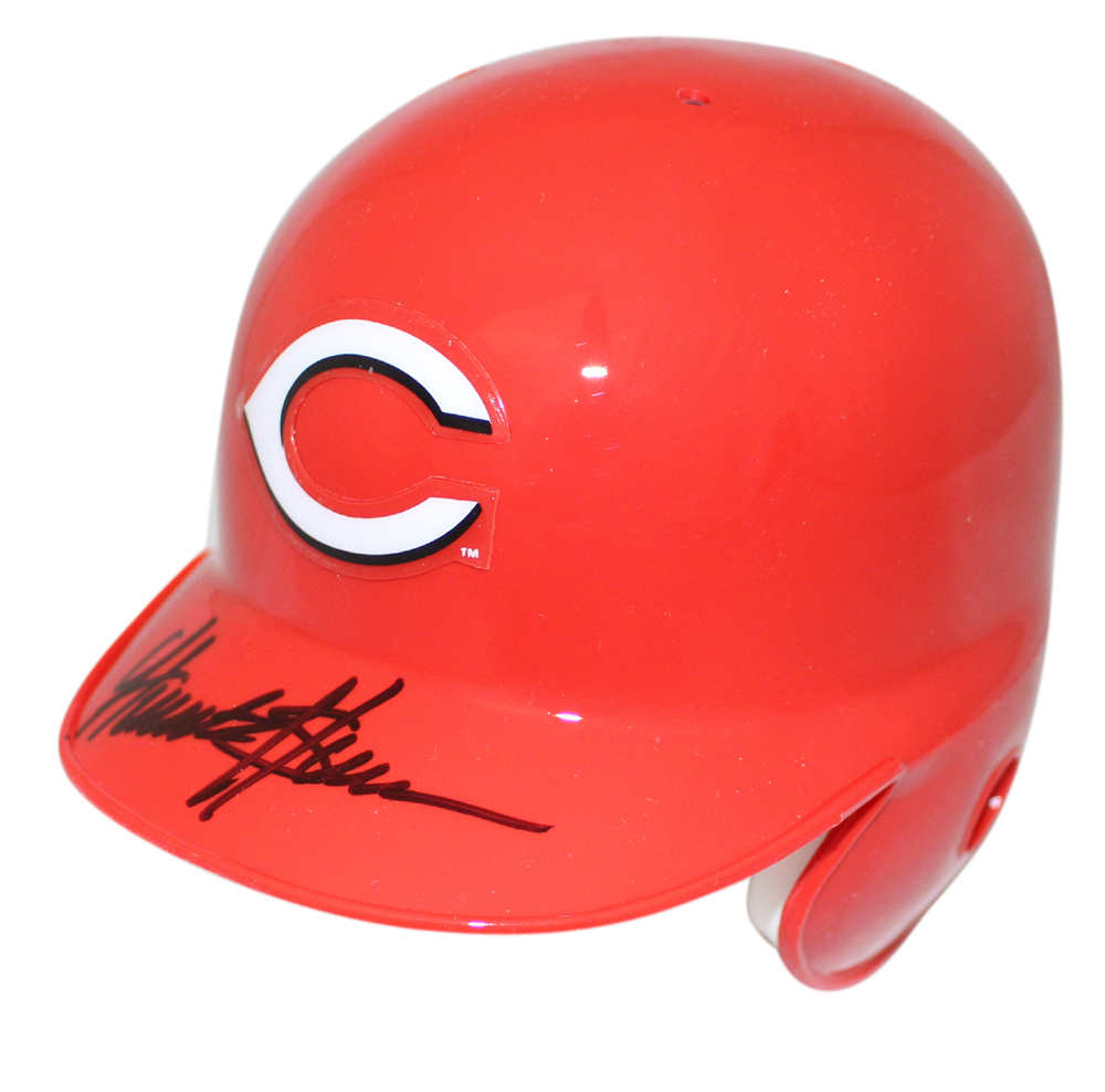 Hunter Greene Autographed Cincinnati Reds Mini Batting Helmet JSA 24761