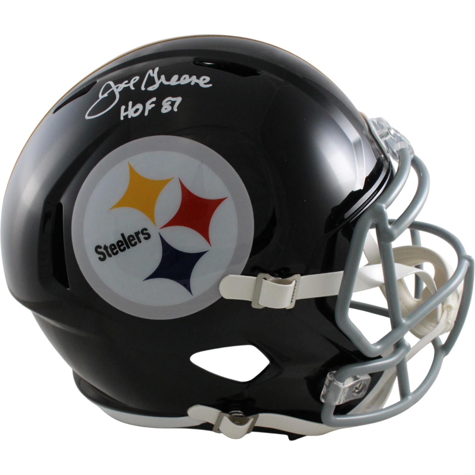 Joe Greene Autographed Pittsburgh Steelers F/S TB Helmet HOF Beckett 54264