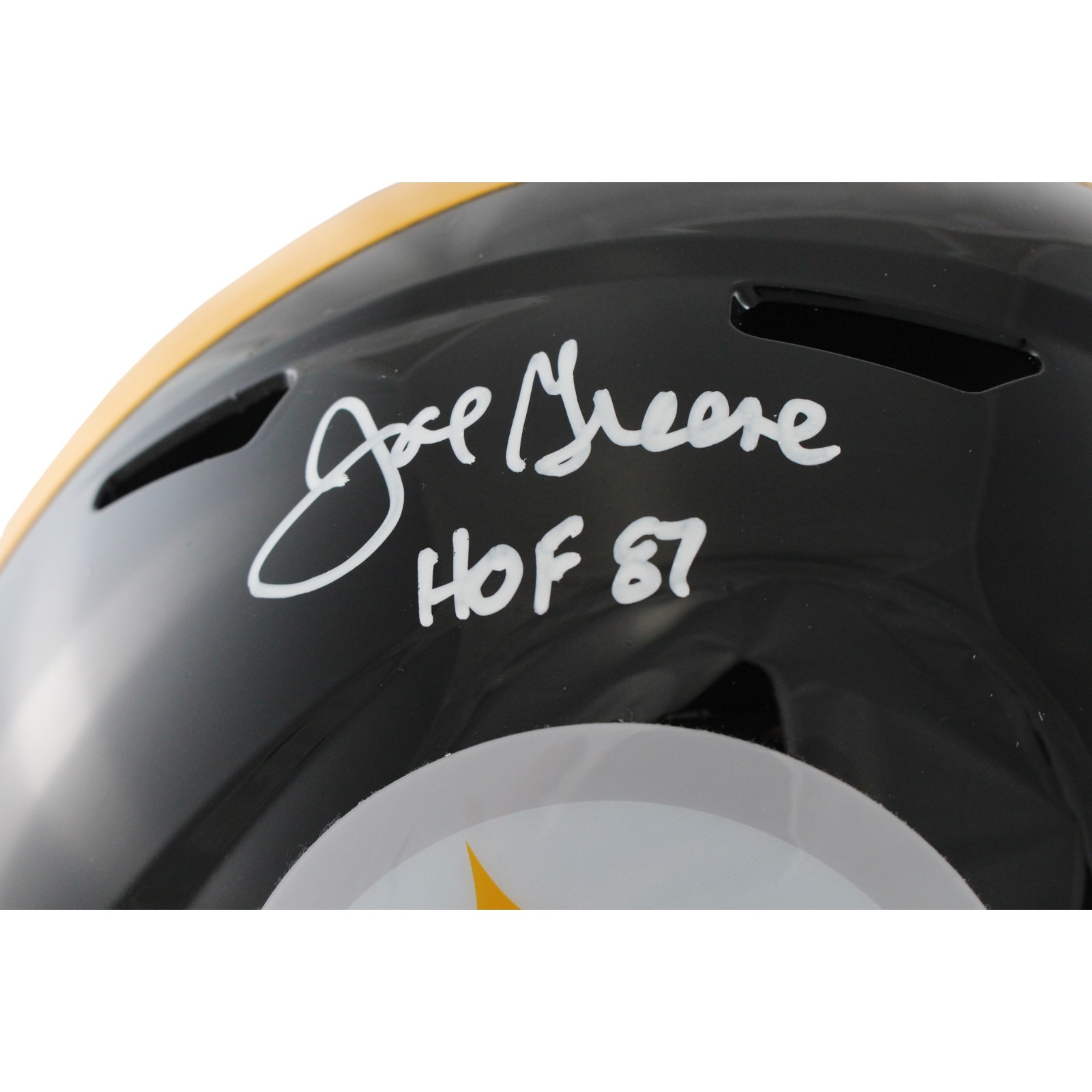 Joe Greene Autographed Pittsburgh Steelers F/S TB Helmet HOF Beckett 54264 2 Joe Greene Autographed Pittsburgh Steelers F/S TB Helmet HOF Beckett 54264