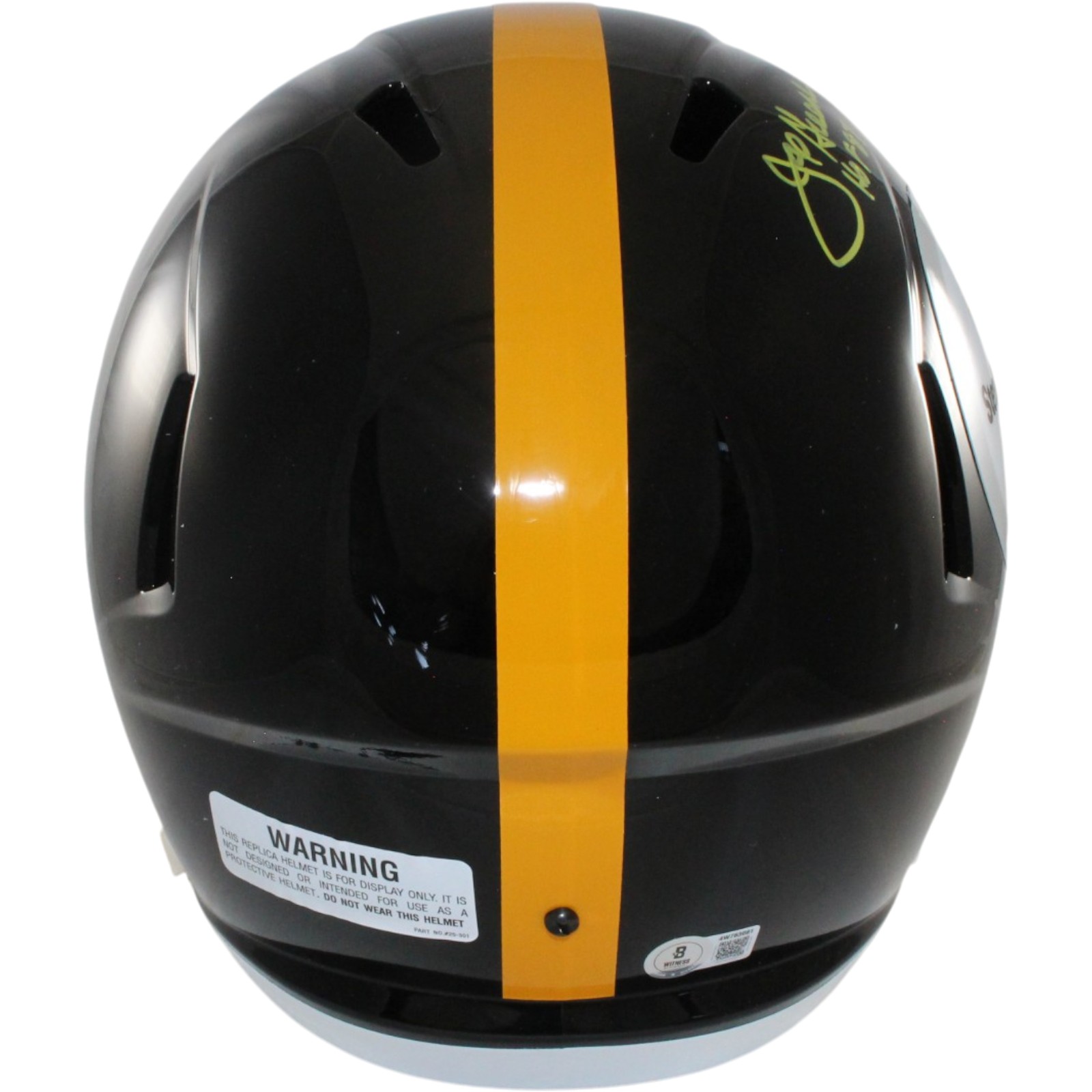 Joe Greene Autographed Pittsburgh Steelers F/S TB Helmet Beckett Witness 56952 3 Joe Greene Autographed Pittsburgh Steelers F/S TB Helmet Beckett Witness 56952