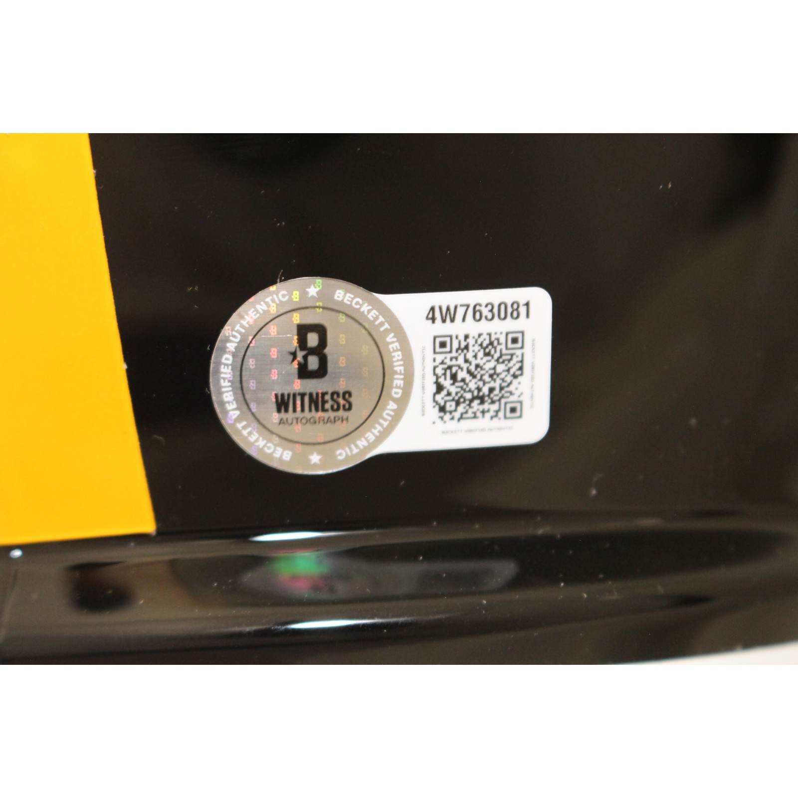 Joe Greene Autographed Pittsburgh Steelers F/S TB Helmet Beckett Witness 56952 5 Joe Greene Autographed Pittsburgh Steelers F/S TB Helmet Beckett Witness 56952
