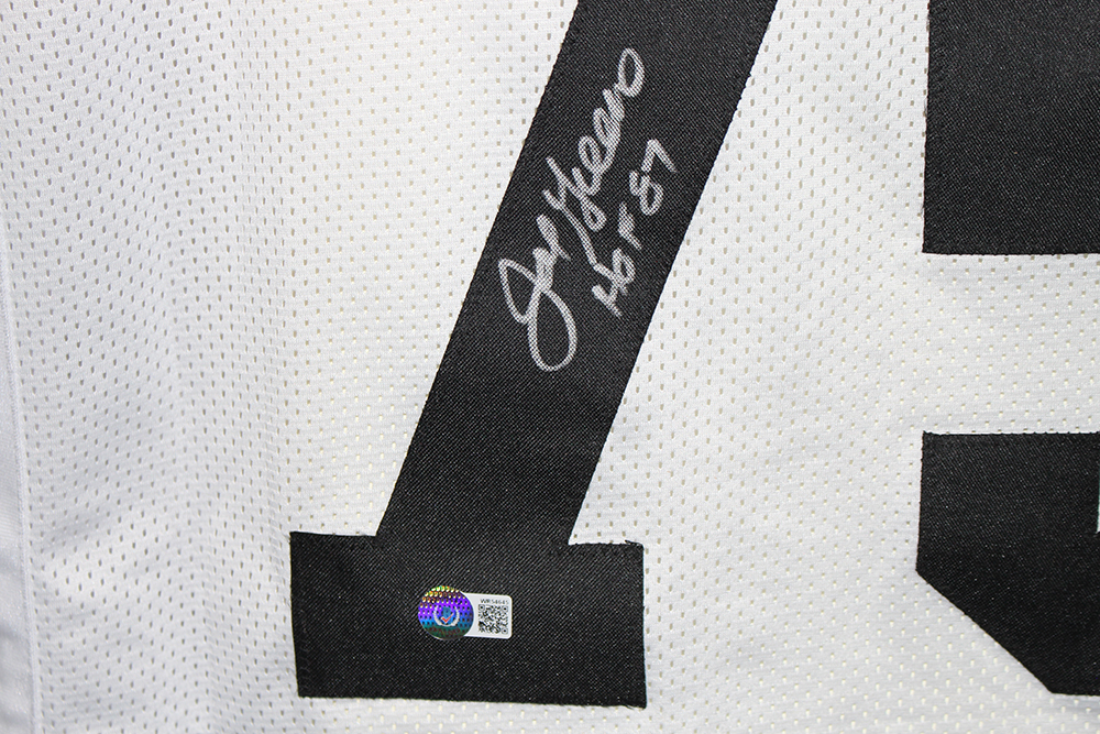 Joe Greene Autographed/Signed Pro Style White XL Jersey HOF Beckett