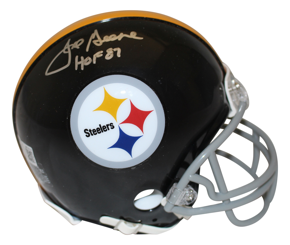 Joe Greene Signed Pittsburgh Steelers 1963-76 VSR4 Mini Helmet Beckett