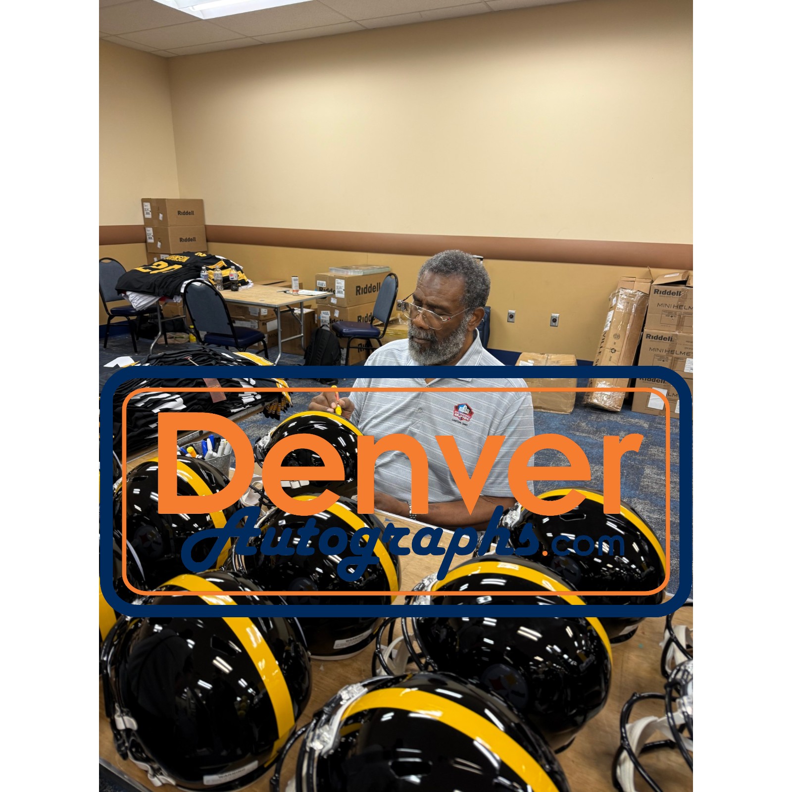 Joe Greene Autographed Pittsburgh Steelers F/S TB Helmet Beckett Witness 56952 7 Joe Greene Autographed Pittsburgh Steelers F/S TB Helmet Beckett Witness 56952