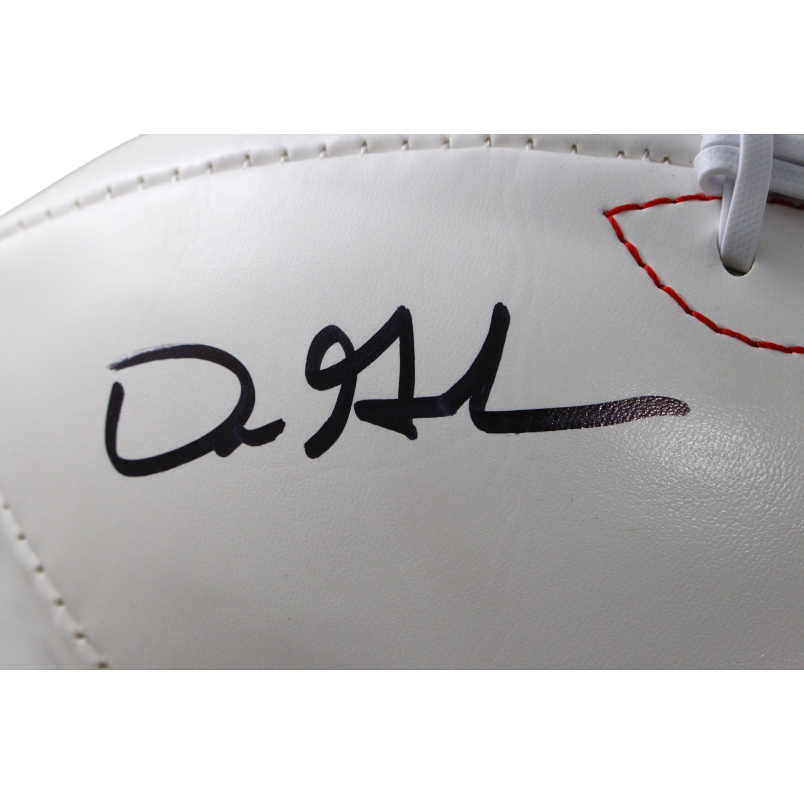 Dre Greenlaw Autographed Arkansas Razorbacks Logo Football Woo Pig Beckett 54661