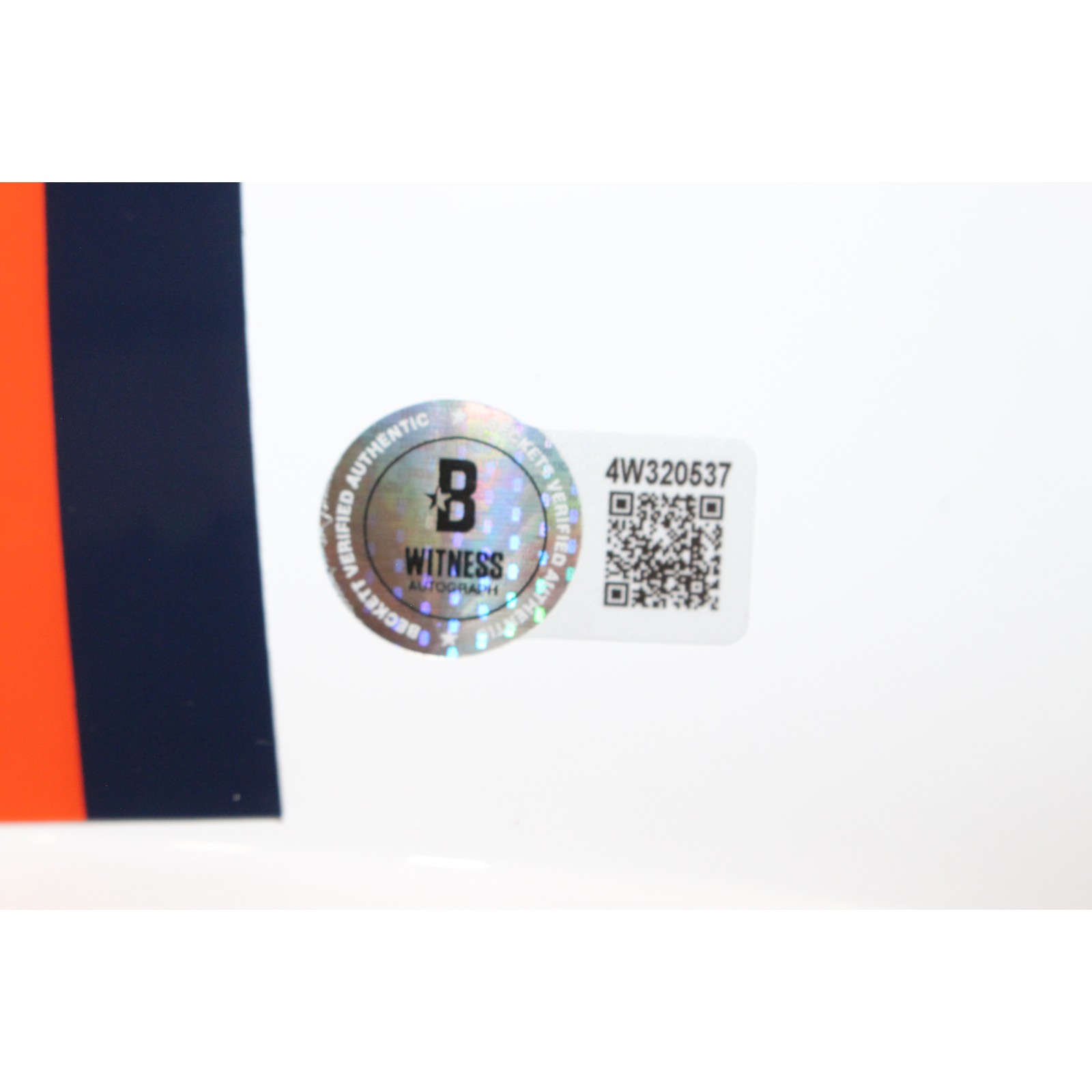 Dre Greenlaw Autographed Denver Broncos F/S 23 Alt Helmet Beckett Witness 54651 5 Dre Greenlaw Autographed Denver Broncos F/S 23 Alt Helmet Beckett Witness 54651