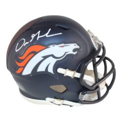 Dre Greenlaw Autographed Denver Broncos Speed Mini Helmet Beckett 50995