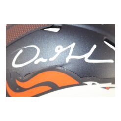 Dre Greenlaw Autographed Denver Broncos Speed Mini Helmet Beckett 50995