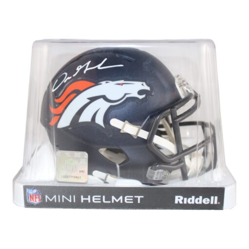 Dre Greenlaw Autographed Denver Broncos Speed Mini Helmet Beckett 50995