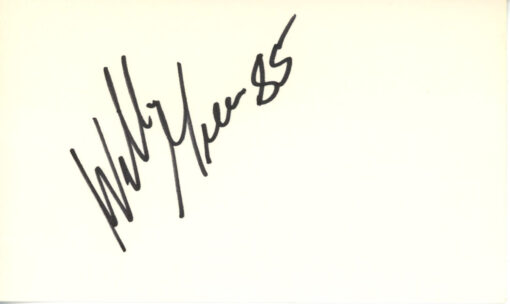 Willie Green Autographed Denver Broncos Index Card Beckett 45364